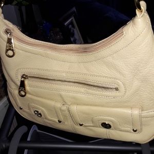 3/$25 Cream leather Bag
